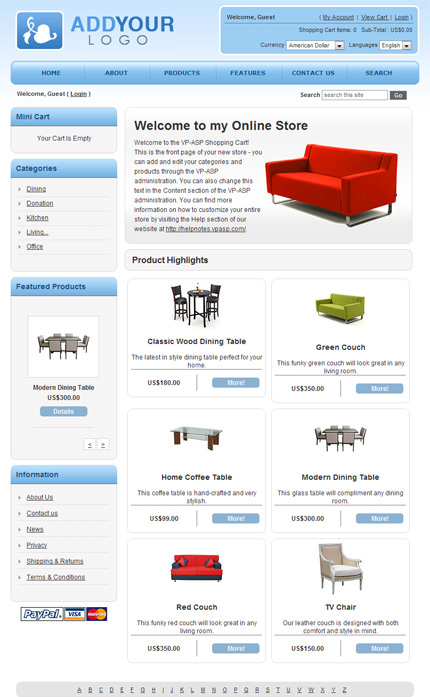 124 - VP-ASP Furniture Template