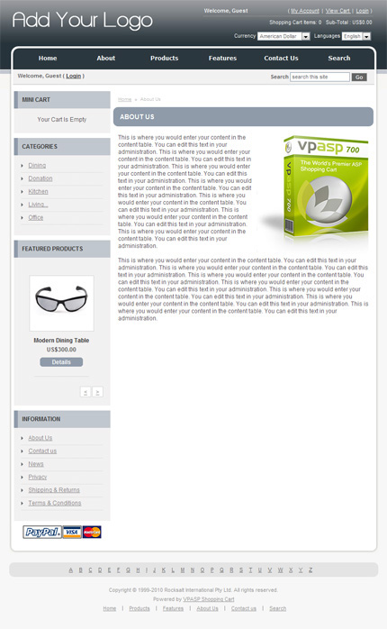 122 - VP-ASP Sun Glasses Template